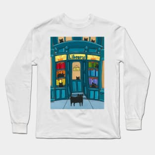 The Library Cats Long Sleeve T-Shirt